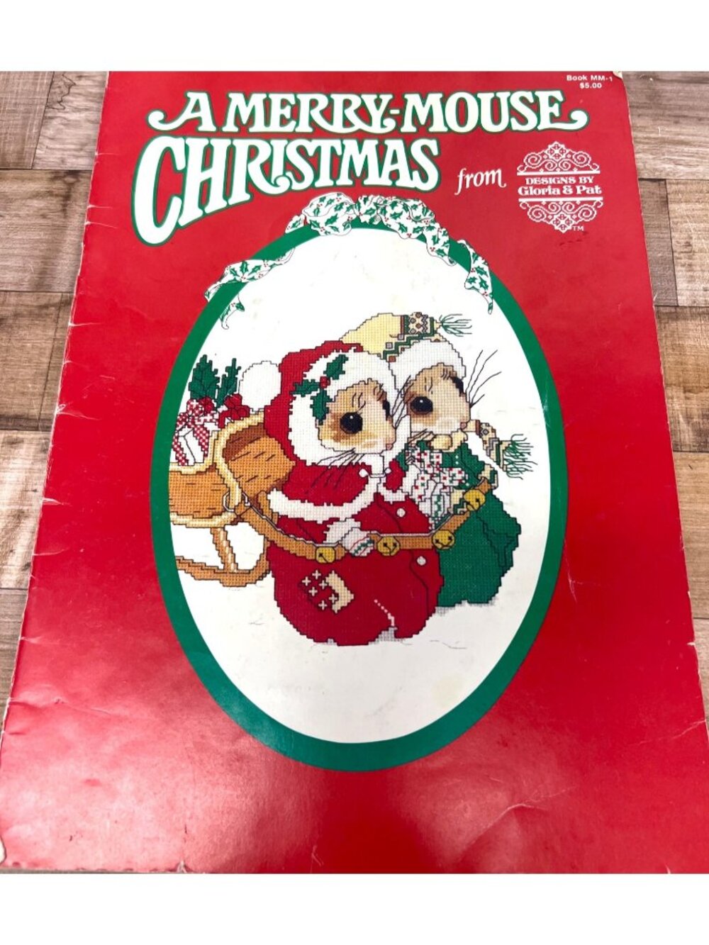 A Merry Mouse Christmas Cross-Stitch Pattern Book By Gloria & Pat